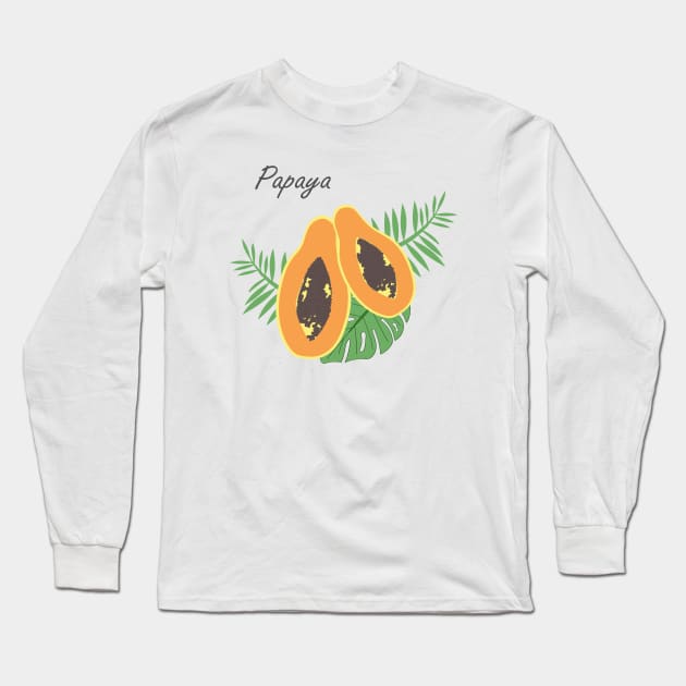 Papaya. Long Sleeve T-Shirt by Design images